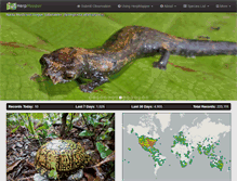Tablet Screenshot of herpmapper.org
